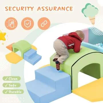 Merax Toddler Climbing Toys Indoor - 5 Piece Soft Play Equipment for Ages 1-3
