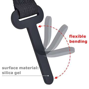 CLOUDMUSIC Ukulele Strap Clip On for Soprano Concert Tenor Baritone in Colorful Hawaiian Floral Patt...