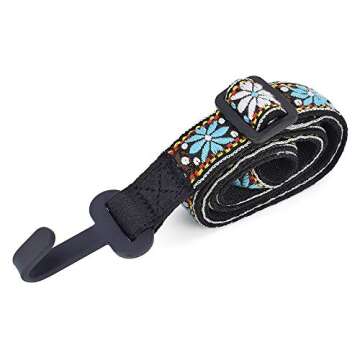 CLOUDMUSIC Clip On Ukulele Strap No Drill – Hawaiian Style