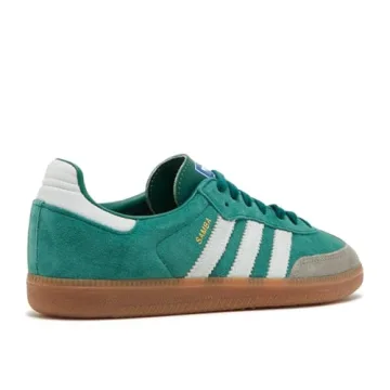 Adidas Samba OG Mens Green Suede Sneakers, Size 8.5