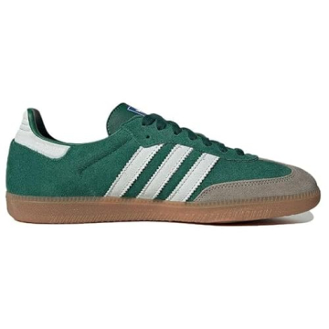 Adidas Samba OG Mens Green Suede Sneakers, Size 8.5