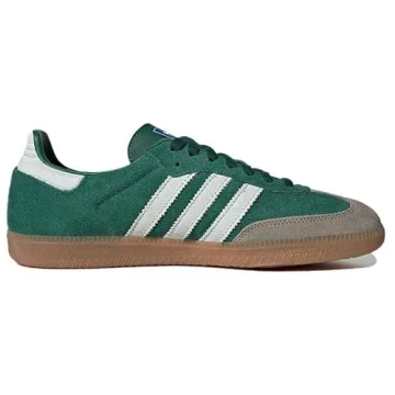Adidas Samba OG Mens Green Suede Sneakers, Size 8.5
