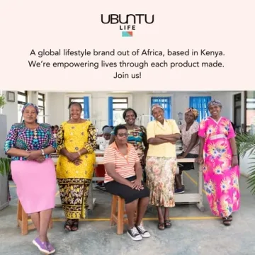 Ubuntu Life Chunky Cuff Bracelet Set – Brass Wrist Cuff Bracelet, Gold Bangle Bracelets for Women Made from Recycled Brass (Set of 2)