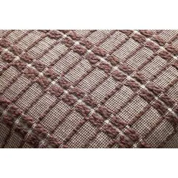 Stylish Loloi Poe Pillow 18x18 Burgundy Cover