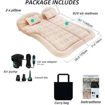 SAYGOGO SUV Air Mattress for Camping and Travel