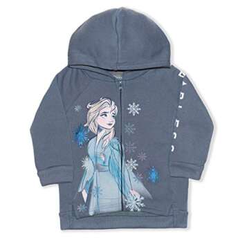 Disney Princess Girls Hoodie and Sweatshirt Set 2-6