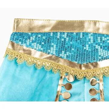 Funna Princess Costume Dress Up for Women - Blue