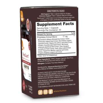 Zahler - ParaGuard Capsules - Gut Health Supplement - Formula has Wormwood, Garlic Bulb, Pumpkin See...