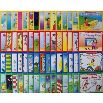 60 Scholastic Easy Leveled Readers Phonics Early Guided Reading Lot (15 Books Per Levels A, B, C, an...