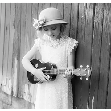 Warm Wool Bucket Hat for Kids with Bowknot