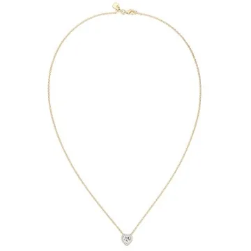 PAVOI 14K Gold Plated Heart Pendant Necklace
