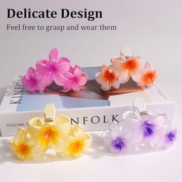 AMCAMI Flower Hair Clips Set for All Hair Types