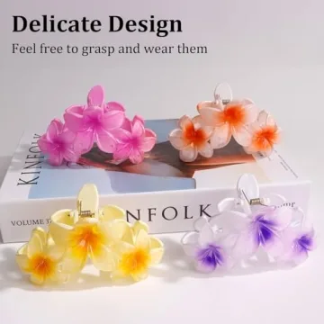AMCAMI Flower Hair Clips Set for All Hair Types