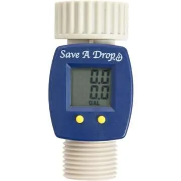 Save a Drop P3 Blue Water Flow Meter | Measure Gallon Usage from an Outdoor Garden Hose | Helps Conserve Water……