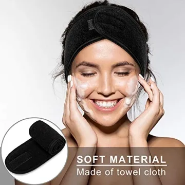 Whaline Spa Facial Headband Set - Adjustable and Stylish
