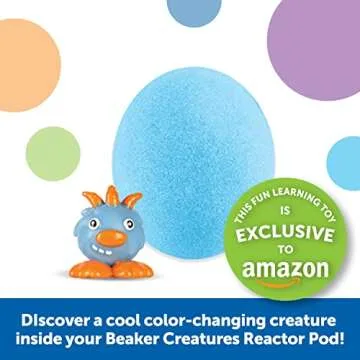 Learning Resources Beaker Creatures Fizzing Frost Reactor - 6 Pieces, Ages 5+ Volcano Science Kit for Kids, STEM Toys, Science Experiments for Kids