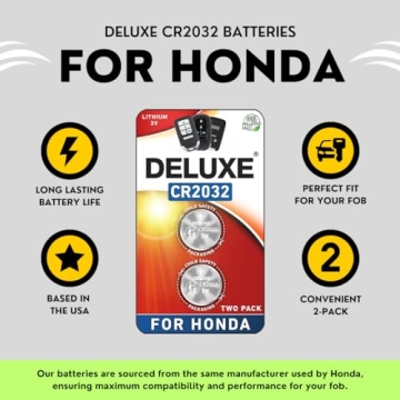 Key Fob Replacement Batteries for Honda - Pack of 2