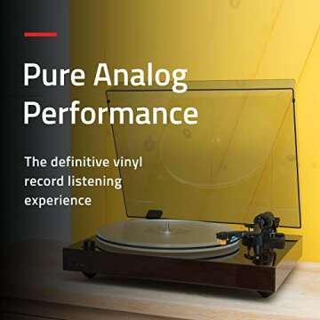 Fluance RT85N Reference High Fidelity Vinyl Turntable Record Player with Nagaoka MP-110 Cartridge, A...
