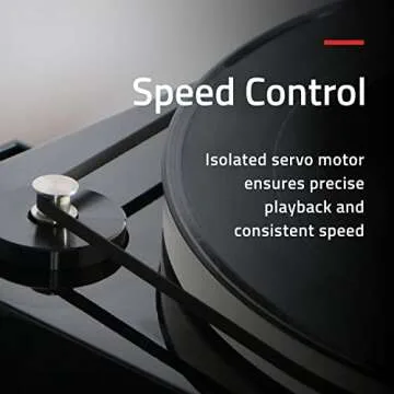 Fluance RT85N Reference High Fidelity Vinyl Turntable Record Player with Nagaoka MP-110 Cartridge, Acrylic Platter, Speed Control Motor, High Mass MDF Wood Plinth, Vibration Isolation Feet - Walnut