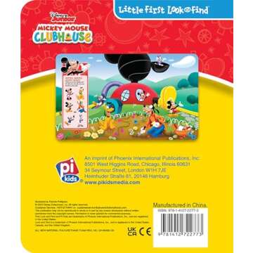 Mickey Mouse Clubhouse - My Little First Look and Find Activity Book - PI Kids