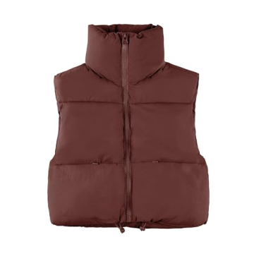 Stylish UANEO Cropped Puffer Vest for Women