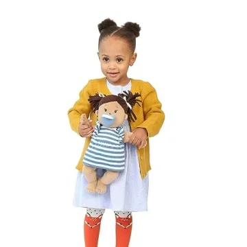 Manhattan Toy Baby Stella Beige with Brown Hair 15" Soft First Baby Doll