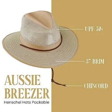 Henschel Aussie Breezer Hat - Sun Protection & Style