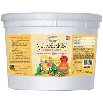 LAFEBER'S Classic Nutri-Berries Pet Bird Food, Made with Non-GMO and Human-Grade Ingredients, for Co...