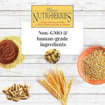 LAFEBER'S Classic Nutri-Berries Pet Bird Food, Made with Non-GMO and Human-Grade Ingredients, for Cockatiels (4 lb)