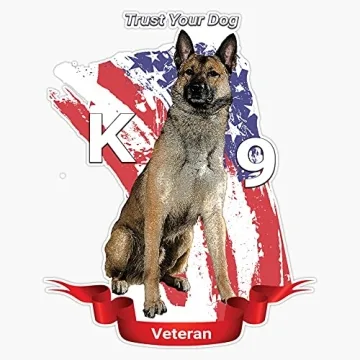 K9 Veteran Waterproof Vinyl Sticker 5"