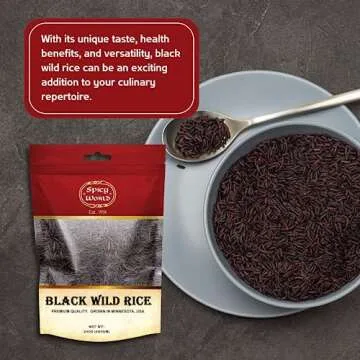 Spicy World Black Wild Rice 24oz | Gourmet & Nutritious