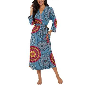 VINTATRE Kimono Robes: Lightweight Soft Knit Bathrobe