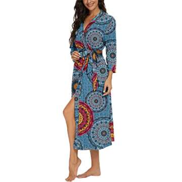 VINTATRE Kimono Robes: Lightweight Soft Knit Bathrobe