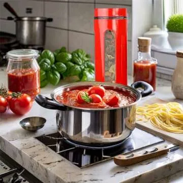 Home Basics Retro Kitchen Canisters - 4 Piece Set for Stylish Storage