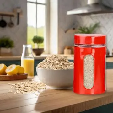 Stylish Home Basics Retro Kitchen Canisters Set - 4 Pieces
