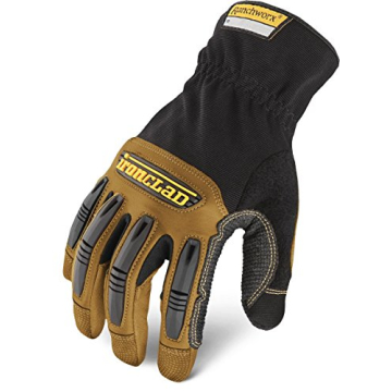 Ironclad Ranchworx Work Gloves RWG2, Premier Leather Work Glove, Performance Fit, Durable, Machine W...