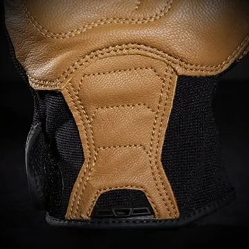 Ironclad Ranchworx Work Gloves RWG2, Premier Leather Work Glove, Performance Fit, Durable, Machine Washable, (1 Pair), RWG2-04-L,Brown/Black