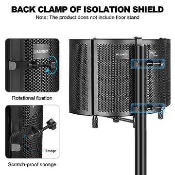 Aokeo Microphone Isolation Shield for Quality Recordings