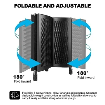 Aokeo Microphone Isolation Shield for Quality Recordings