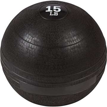 Trademark Innovations Exercise Slam Medicine Ball - 15lb, Durable and Non-Bouncing