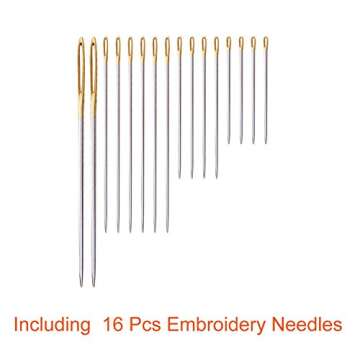 Paxcoo 124 Skeins Embroidery Floss Cross Stitch Thread with Needles