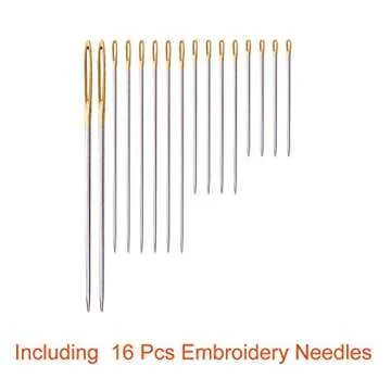 Paxcoo 124 Skeins Embroidery Floss Cross Stitch Thread with Needles