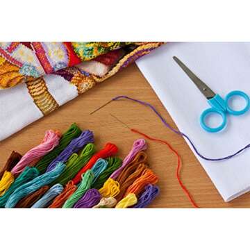 Paxcoo 124 Skeins Embroidery Floss Cross Stitch Thread with Needles