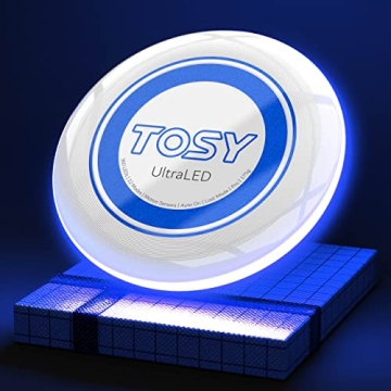 TOSY Flying Disc - 16 Million Color RGB or 36 or 360 LEDs, Extremely Bright, Smart Modes, Auto Light...