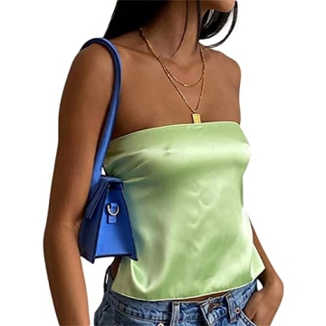 Stylish KMBANGI Women Strapless Crop Top for Chic Looks
