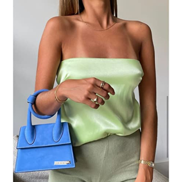 Stylish KMBANGI Women Strapless Crop Top for Chic Looks