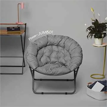 Ultimate Comfort Urban Oversized Saucer Chair for Relaxation