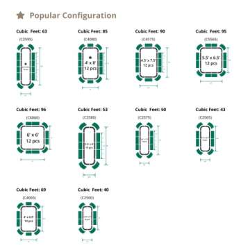 Vego garden 32" Extra Tall Raised Garden Bed Kits, 10 in 1 Modular Raised Planter Box for Vegetables...