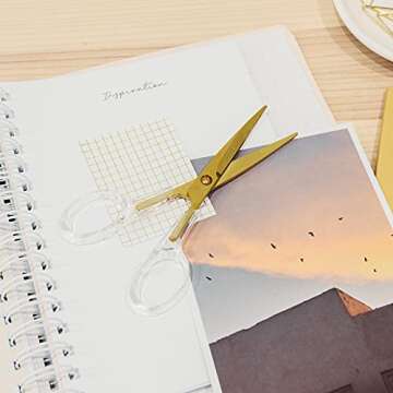 Stylish Gold Scissors for Your Office Decor