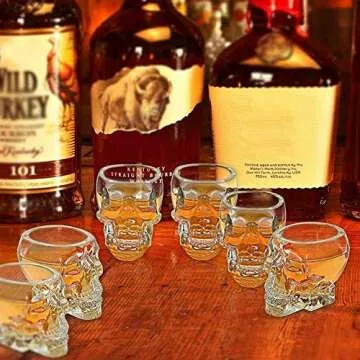 URMAGIC Skull Shot Glasses for Halloween Drinks